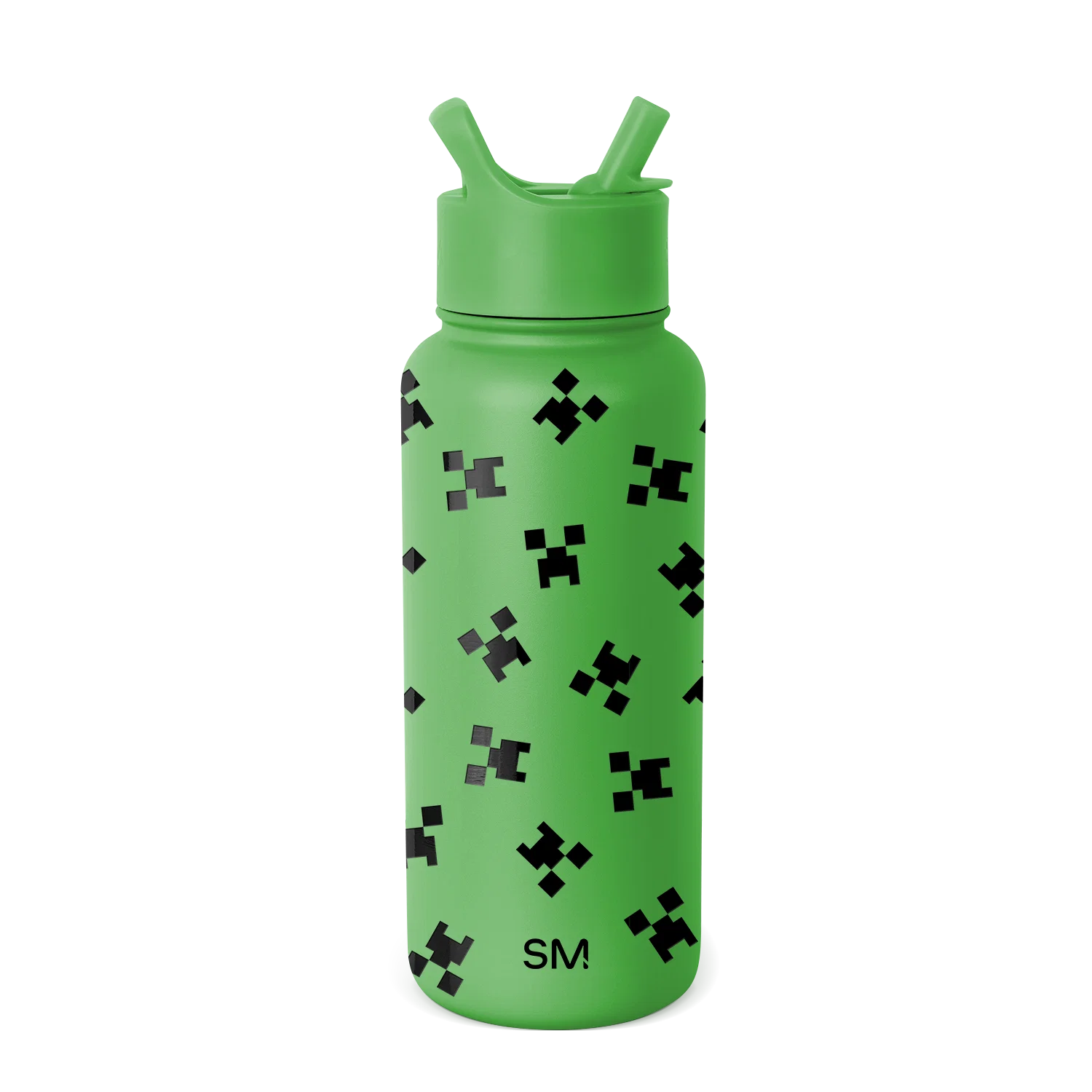 Minecraft Summit Water Bottle with Straw Lid
