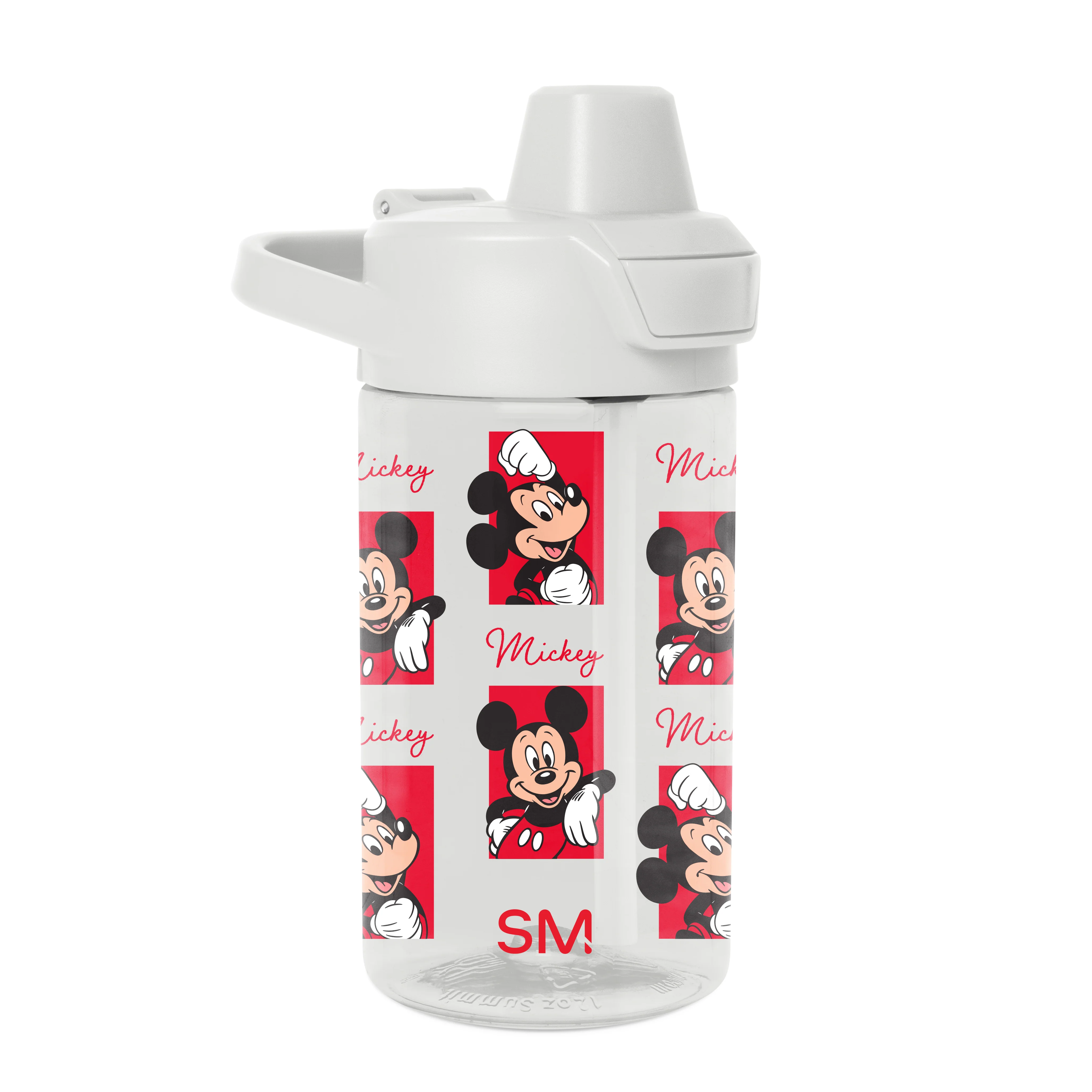 Summit Kids Plastic Water Bottle with Simple Flip Straw Lid