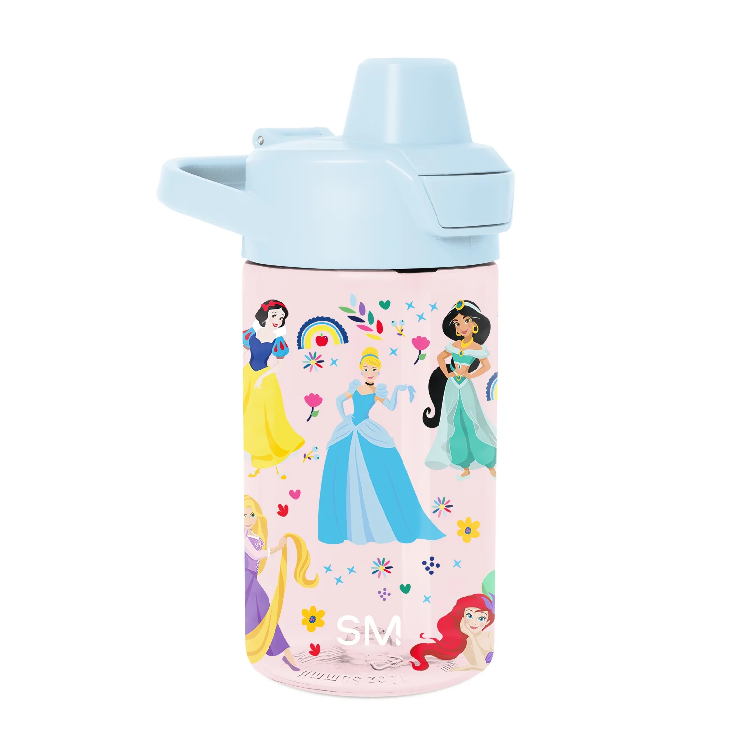 Summit Kids Plastic Water Bottle with Simple Flip Straw Lid